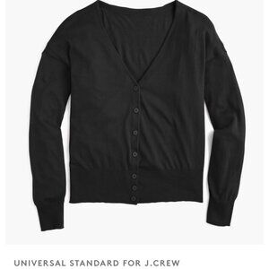 Universal Standard for J.Crew Cardigan Sweater in Black Size M